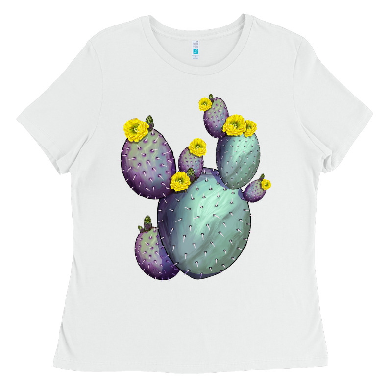 Opunthia Santa Rita Cactus Ladies Tee by LillyAllenDesigns | Teevron