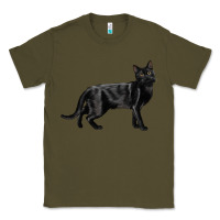 Army Green Bombay Cat Classic Tee - LillyAllenDesigns