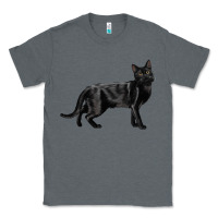 Charcoal Heather Bombay Cat Classic Tee - LillyAllenDesigns