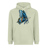 Matcha Black Shallowtail Heavyweight Hoodie - LillyAllenDesigns