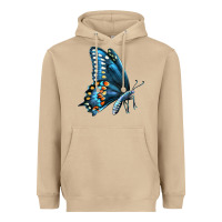 Mushroom Black Shallowtail Heavyweight Hoodie - LillyAllenDesigns