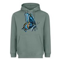 Sage Black Shallowtail Heavyweight Hoodie - LillyAllenDesigns