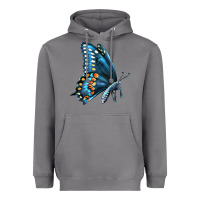 Storm Black Shallowtail Heavyweight Hoodie - LillyAllenDesigns