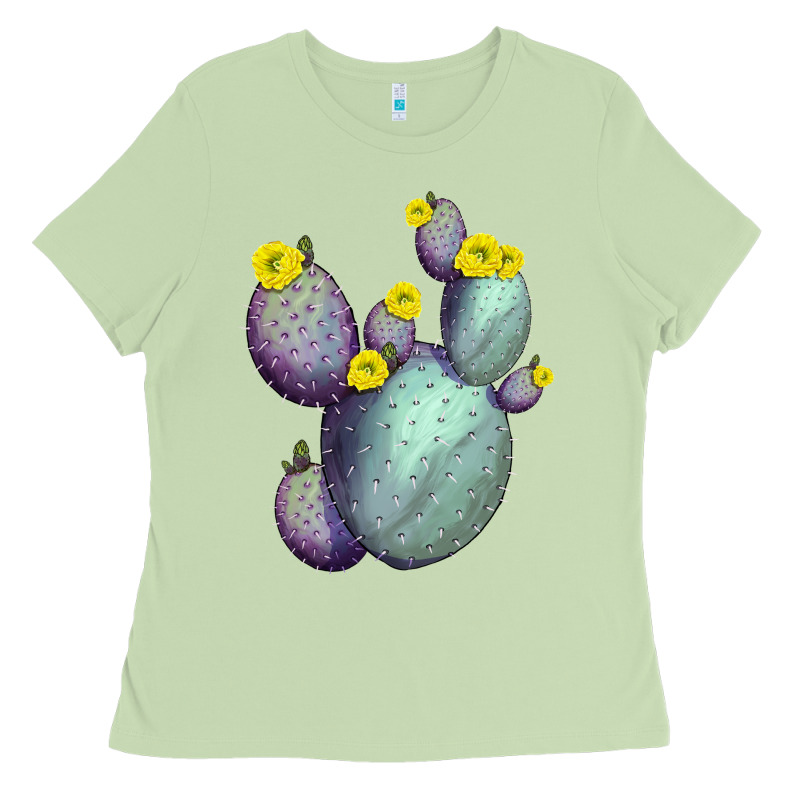 Opunthia Santa Rita Cactus Ladies Tee by LillyAllenDesigns | Teevron