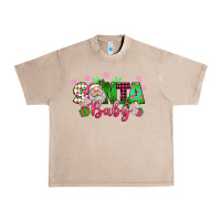 French Oak santa baby pink christmas Urban Heavy Tee - texasbilliewilder