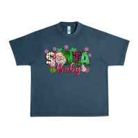 Midnight Navy santa baby pink christmas Urban Heavy Tee - texasbilliewilder