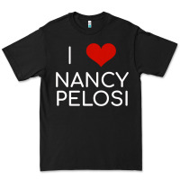 Black Limited Edition I Love Nancy Pelosi Heart Madam Speaker Democratic Pol Premium Tee - lanVoArt