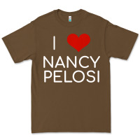 Cacao Limited Edition I Love Nancy Pelosi Heart Madam Speaker Democratic Pol Premium Tee - lanVoArt