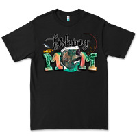 Black fishing mom Premium Tee - LillyAllenDesigns