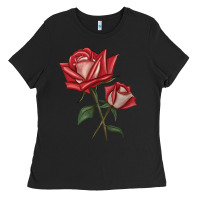 Black Love Rose Ladies Tee - LillyAllenDesigns