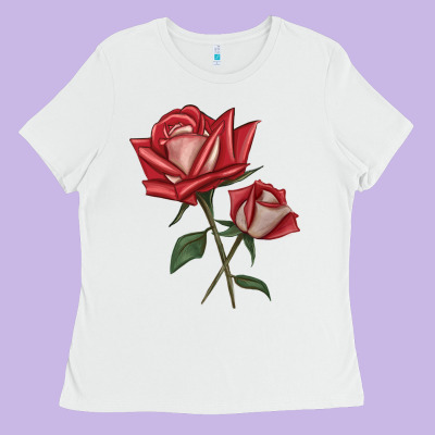 Love Rose Ladies Tee Designed By Lillyallendesigns