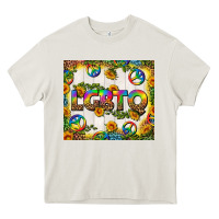 Cream Western LGBTQ+ Tumbler Heavy Core Tee - BundleAndBundleShop