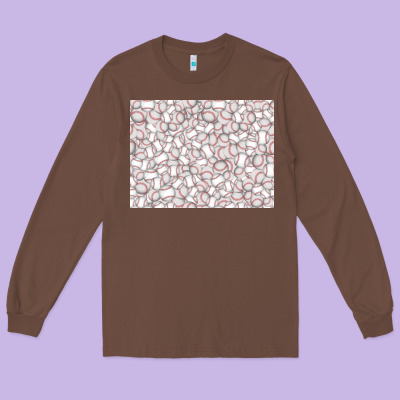 Baseball Seamless Background  (3200x2400px) Long Sleeve Tee Designed By Jasminsmagicworld