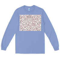 Colony Blue baseball seamless background  (3200x2400px) Long Sleeve Tee - Jasminsmagicworld