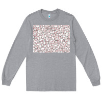 Heather Grey baseball seamless background  (3200x2400px) Long Sleeve Tee - Jasminsmagicworld