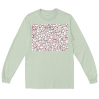 Matcha baseball seamless background  (3200x2400px) Long Sleeve Tee - Jasminsmagicworld
