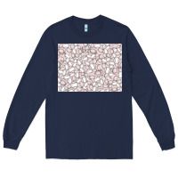 Navy baseball seamless background  (3200x2400px) Long Sleeve Tee - Jasminsmagicworld