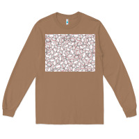 Toasted Coconut baseball seamless background  (3200x2400px) Long Sleeve Tee - Jasminsmagicworld