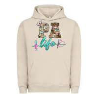 Pigment French Oak western nurse pa  life Urban Hoodie - BarkalooDesign