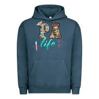 Pigment Midnight Navy western nurse pa  life Urban Hoodie - BarkalooDesign