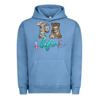 Pigment Pebble Blue western nurse pa  life Urban Hoodie - BarkalooDesign