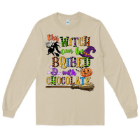 Mushroom this witch can be bribed with chocolate Long Sleeve Tee - CowGirlArtShop