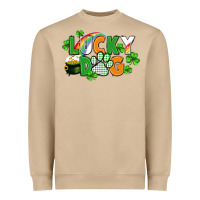 Mushroom lucky dog St. Patricks Day Heavyweight Sweatshirt - FaDigitalArtStudio