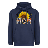Navy mom sunflower Heavyweight Hoodie - RacoonDesign