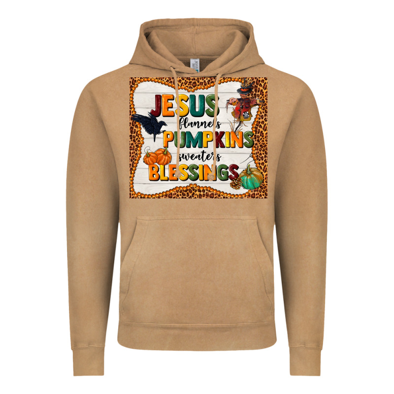 Jesus Flannel's Pumpkins Blessings Vintage Hoodie by TumblerDesignByShophia | Teevron