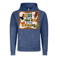 Vintage Denim jesus flannel's pumpkins blessings Vintage Hoodie - TumblerDesignByShophia