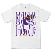 White Justin Jefferson -Griddy Gang Premium Tee - lanVoArt