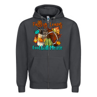 Smoke Falling Leaves Football Please Zipper Hoodie - LillyAllenDesigns