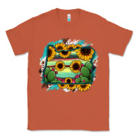 Oregon Map Sunflower Cactus Serape Classic Tee | Teevron