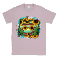 Lilac Oregon Map Sunflower Cactus Serape Classic Tee - RanaPortraitStore