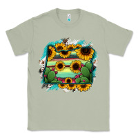 Matcha Oregon Map Sunflower Cactus Serape Classic Tee - RanaPortraitStore