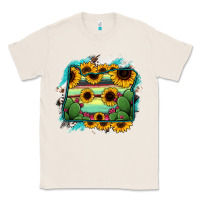 Natural Oregon Map Sunflower Cactus Serape Classic Tee - RanaPortraitStore