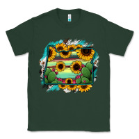 Sports Green Oregon Map Sunflower Cactus Serape Classic Tee - RanaPortraitStore