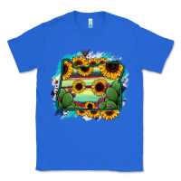 True Royal Oregon Map Sunflower Cactus Serape Classic Tee - RanaPortraitStore