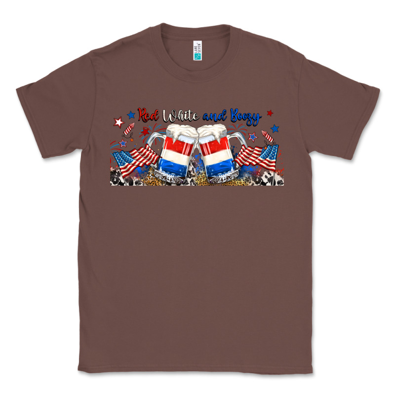 Red White And Boozy Libbey Glass Classic Tee by RanaPortraitStore | Teevron