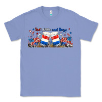 Colony Blue red white and boozy libbey glass Classic Tee - RanaPortraitStore