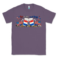 Lavender red white and boozy libbey glass Classic Tee - RanaPortraitStore