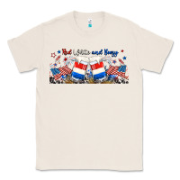 Natural red white and boozy libbey glass Classic Tee - RanaPortraitStore