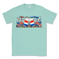 Seafoam red white and boozy libbey glass Classic Tee - RanaPortraitStore