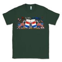 Sports Green red white and boozy libbey glass Classic Tee - RanaPortraitStore