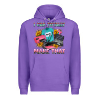 Purple i can totally make that Premium Hoodie - RanaPortraitStore