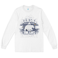 White Alaska The Last Frontier Long Sleeve Tee - lanVoArt