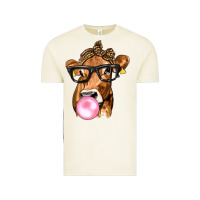 Vintage Arctic Cow Lick with Leopard Bandana Vintage Tee - texasbilliewilder