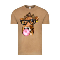 Vintage Camel Cow Lick with Leopard Bandana Vintage Tee - texasbilliewilder