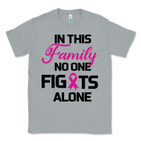 Heather Grey In This Family No One Fights Alone Classic Tee - Bettercallsaul