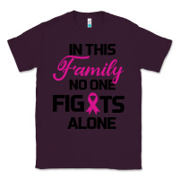 Plum In This Family No One Fights Alone Classic Tee - Bettercallsaul
